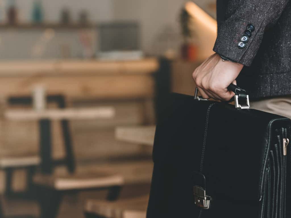 Employment Options Man Holding Briefcase